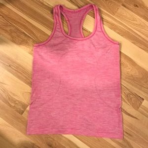 Pink lululemon tank top